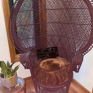 Black faux patent leather clutch